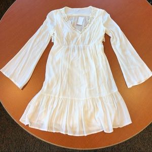 NWT White Nordstrom Shift Dress - Open Back XS